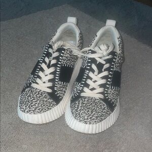 Dolce Vita Black and White Sneakers
